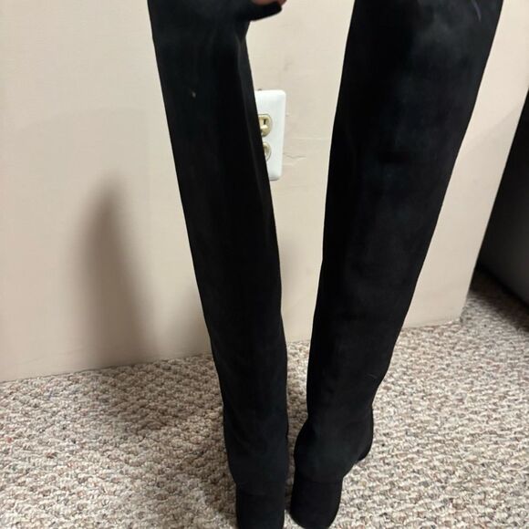 & Other Stories Black Suede Knee High Boot- Size 10.5 - Picture 9 of 14